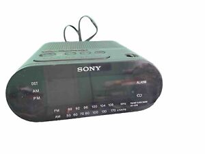 Sony Dream Machine ICF-C218 Black AM FM Digital Alarm Clock Radio - WORKS