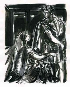 ALEXANDER der GROSSE - Jacques GRANGE 3 GRISAILLE-Illustrationen 1947 - Picture 1 of 1