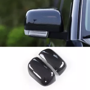 Cubierta de espejo retrovisor de fibra de carbono para Mitsubishi Pajero Montero 2009-2021 - Imagen 1 de 8