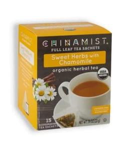 Té de hierbas orgánico China Mist, hierbas dulces con manzanilla, caja de 15 cuentas - Imagen 1 de 1