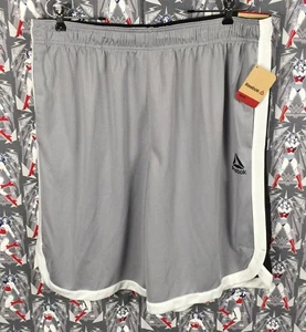Neu mit Etikett Reebok Herren Jump Shot BB-Shorts Training normal grau schwarz Sleet Größe XL - Bild 1 von 6