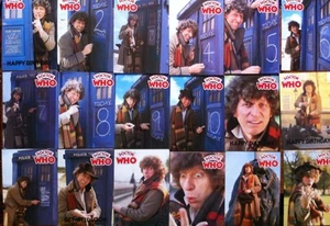 Dr Who Greeting Card Tom Baker Denis Alan Print RARE CompxSet /18 Pre TOPPS - Picture 1 of 11