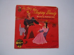 The Story Of SLEEPING BEAUTY Pt. 1 & 2 - 45 RPM 7" Record CRICKET Norman Rose - Picture 1 of 9