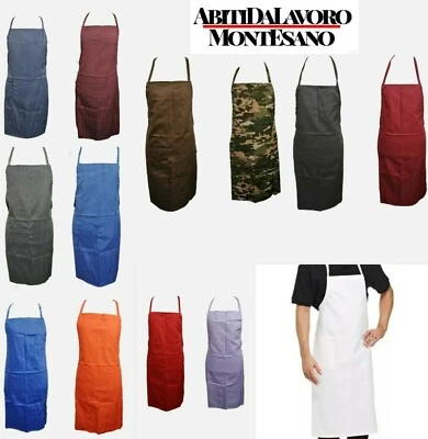 GREMBIULE PER CHEF CUCINA BAR RISTORANTE MACELLERIA CATERING - Immagine 1 di 4