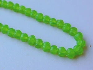 Idro Prehnite Quarzo Melone Intagliato Rondelle Perline Sciolte Filo 7mm 13" Pollici - Foto 1 di 6