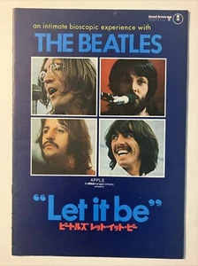 Let It Be Japanese Souvenir Program Book The Beatles Paul McCartney Nice Shape - Picture 1 of 4