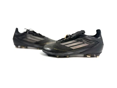 Adidas F50 Pro Firm Ground Soccer Cleats Black Silver Gold Kids Size 2   IF1358 - Image 1 of 4
