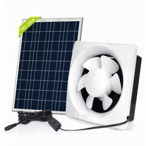 Large Solar Ventilation Fan Extractor Caravan Solar Exhaust Fan Wall Mounted - Picture 1 of 17