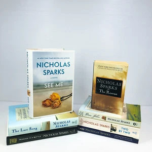 Lot of 7 Nicholas Sparks Hardcover and Paperback Fiction Novels Romance Drama - Picture 1 of 18