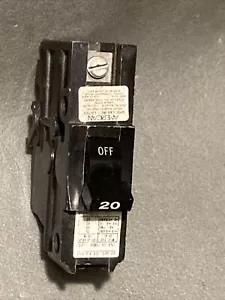 Federal Pacific FPE Stab-Lok 20A NA120 "THICK" Type NA Black HANDLE NA20 NA020 - Picture 1 of 9