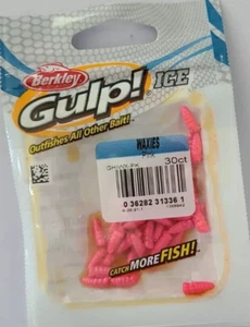 Berkley Gulp Alive Waxies Pesca en Hielo Ceras Color Rosa Paquete de 30 unidades GHIWX-PK - Imagen 1 de 2