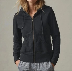American Giant Hoodie Women's Small Black Classic Full Zip Heavyweight US Made - Picture 1 of 8