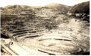RPPC, Bingham Canyon, Utah, The Copper Mine, ca. 1945-50er Jahre - Bild 1 von 2