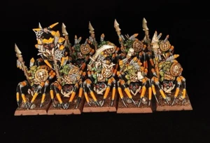 Warhammer Fantasy Old World –Orcs & Goblins 10xSpider Riders– Hand Pro Painted - Foto 1 di 6