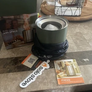 Solo Stove Mesa Tabletop Fire Pit Dual Fuel Stainless Steel - Green/Deep Olive - Picture 1 of 10