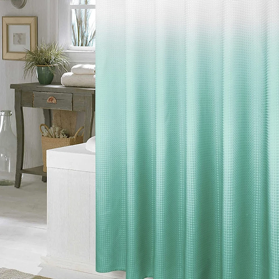 Elegante Cortina de Ducha Impermeable para Baño Estampada con 12 Ganchos NUEVOS DISEÑOS  Foto 1 de 4