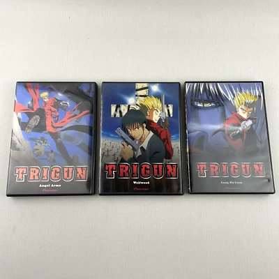 Trigun DVD Anime Angel Arms (Metallic Cover) Wolfwood & Gung-Ho Guns Bundle LOT - Image 1 of 4