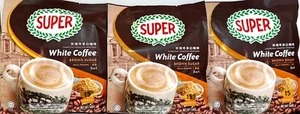 Super 3-In-1 Charcoal Roasted White Coffee+Brown Sugar 15 Sachetsx36g(Pack of 3) - Picture 1 of 5