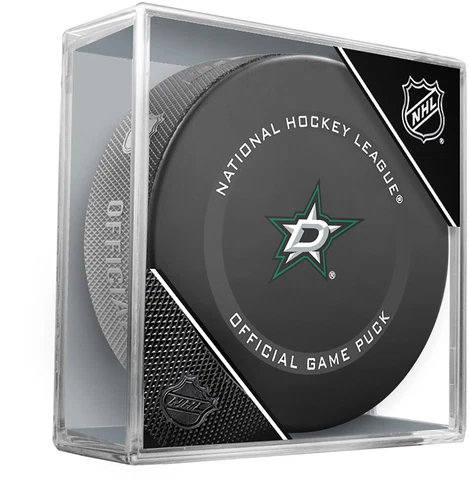 Dallas Stars Unsigned Inglasco 2021 Model Official Game Puck Cover