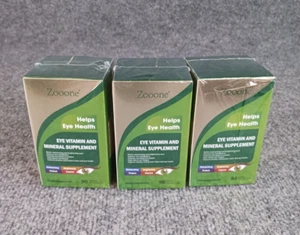 3 Pack Zooone- Lutein Eye Vitamins Zeaxanthin to Support Eye Health, 90 Tablets - Picture 1 of 7