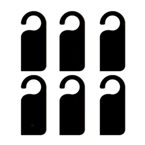6x Mini Wooden Erasable Chalkboard Blackboard Label Sign Door Hanger Sign #2 - Picture 1 of 11