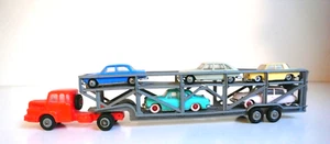 LES MICRO-MINIATURES DE NOREV TRACTEUR UNIC TRANSPORT DE 5 VOITURES 1/86 ème HO - Bild 1 von 13