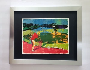 LeRoy Neiman " Golf " Signed Pop Art Mounted and Framed in a New 11x14 - Picture 1 of 3