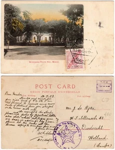 Cartolina fotografica Macao/Macao 1923 Montanha Russa Bar to Holland 6A/10A Repubblica - Foto 1 di 3