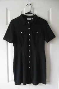 New York And Company Womens Dress Size Medium Black Casual - Bild 1 von 2