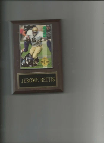 JEROME BETTIS PLAQUE NOTRE DAME FOOTBALL NCAA FIGHTING IRISH   C Cover