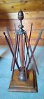 Antique Early Victorian 1800-1850S Original Wool Winder, Wooden On Walnut Stand