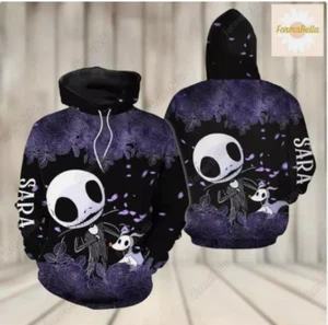 Halloween Custom Jack Skellington 3D HOODIE Hoodie 3d - all printed - Picture 1 of 3