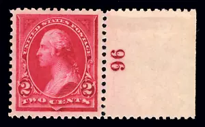 MOMEN: US STAMPS #249 TARGA SINGOLA INUTILIZZATA PSE GRADED CERT XF-SUP 95J LOTTO #91109 - Foto 1 di 3