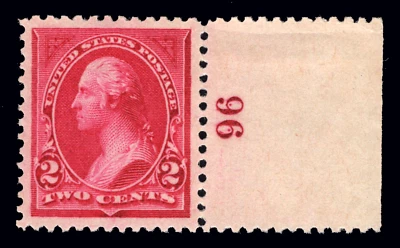 MOMEN: US STAMPS #249 PLATE SINGLE UNUSED PSE GRADED CERT XF-SUP 95J LOT #91109 - Image 1 of 3