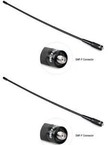 2X Retevis RHD-771 Antenna SMA-F Femmina 144/430 MHz Dual Band Baofeng 15,4" 2Pz - Foto 1 di 10