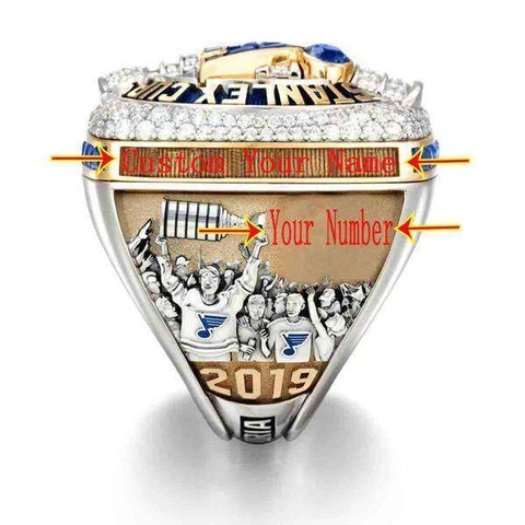 2019 St. Louis Blues Stanley Cup Silver Championship Ring CUSTOME NAME Cover