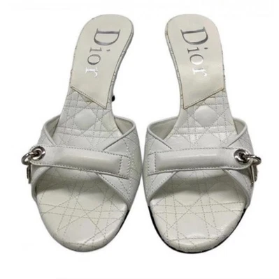 Vintage 2000s John Galliano Dior Padlock Mules sz 36 - Image 1 of 4