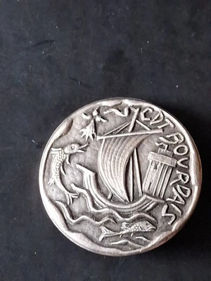 medaille insigne Marine  Aviso Escorteur CDT BOURDAIS - Photo 1/2