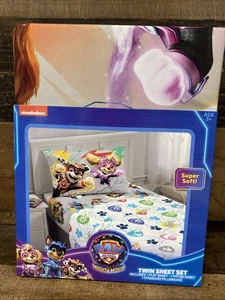 Nickelodeon Paw Patrol The Mighty Movie 3-Piece Twin Sheet Set - Picture 1 of 9