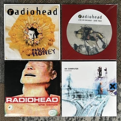 4 Radiohead Records Pablo Honey, Live Chicago 1993, The Bends, OK Computer - NEW - Image 1 of 4
