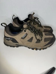 Eddie Bauer Mainland Low Hiking Shoes Men's 9 Brown Leather Waterproof Outdoors - Picture 1 of 6