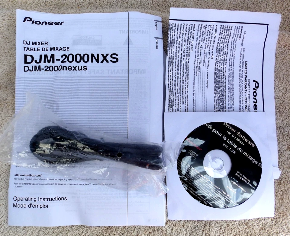 Pioneer DJ DJM-2000NXS Nexus Owners Manual & Software - Image 1 of 1