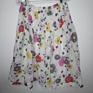  Lafayette 148 New York A-Linien Midirock Leinenmischung Damen 8  - Bild 1 von 10