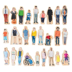 Learning Advantage Everyone's Family Wooden People - 26 pcs - Picture 1 of 6