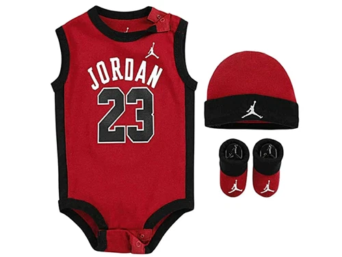 Jordan Jumpman 23 Bebé Infante Body Gorro Botín Conjunto de 3 Piezas 6-12 Meses Foto 1 de 1
