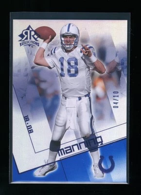 2004 Upper Deck Reflections PEYTON MANNING #43 Blue Parallel /10 Colts Broncos - Image 1 of 2