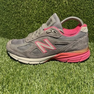 Size 8 - New Balance 990v4 Made in USA Grey Pink W - Picture 1 of 8