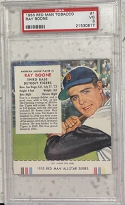1955 Red Man Ray Boone PSA 3 - Bild 1 von 2
