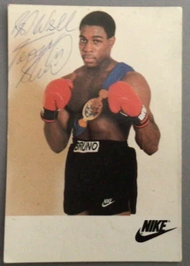 Frank Bruno - EBU European Champion Boxer 1985 Autographed photograph - Picture 1 of 1