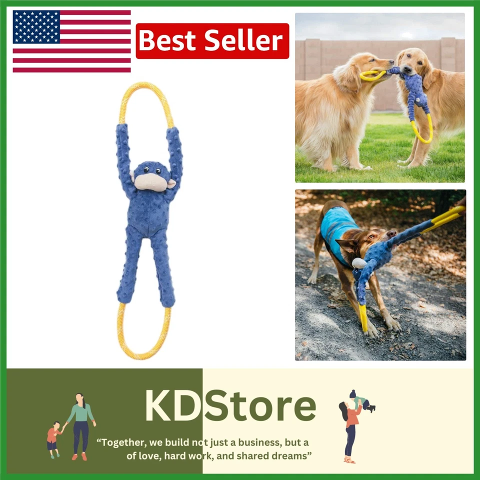 RopeTugz Heavy-Duty Squeaky Dog Tug Toy - Durable Plush & Climbing Rope for A... - Image 1 of 4